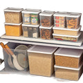 Freezer Safe Plastic Storage Box for Kitchen Food Container Preservation Dustproof and Waterproof Organizer for Pantry Storage