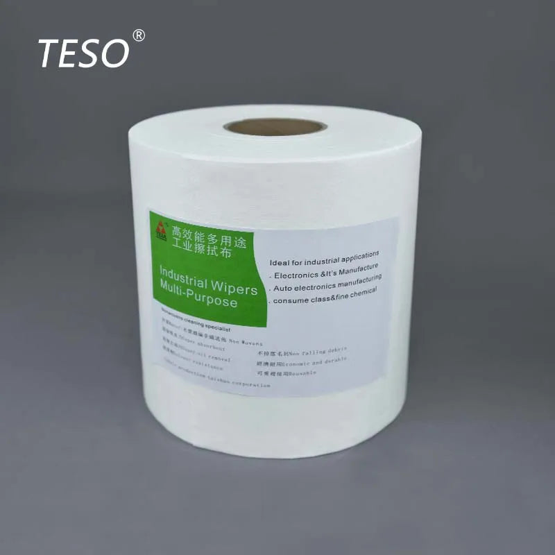 61001 Wet Strength Non-Woven Industrial Cleaning Paper Cellulose Polyester Food Industry Wipe