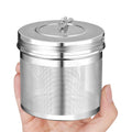 Extra Fine Mesh 304 Stainless Steel Large Tea Strainer Ball Infuser for Herb Cooking Soup with Threaded Lid Chain Hook