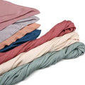 Zifeng OEM  Voile Soie De Medine Hijab Muslim Plain Satin Shawl Pleated Scarf Women Silk Hijab