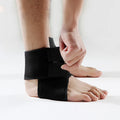 Ks - 887#Foot Protection Sleeve Ankle Bandage Brace Sports Support Black Fabric