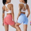 High-Waist Hip-Lifting Workout Clothes Smooth Sports Shorts Womens High-Intensity Fitness Shorts Training Yoga Shorts