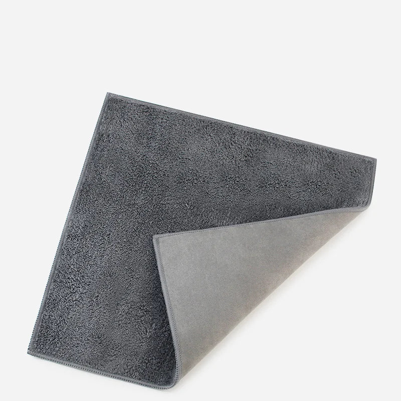 New Double-Layer Suede Cleaning Car Wash Towel Car Wipe Glass Interior Absorbent Towel with Customizable Logo