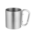 Insulated Stainless Steel Camping Coffee Mug Portable Hiking and Backpacking Camping Cup with Handle Color 3 Style