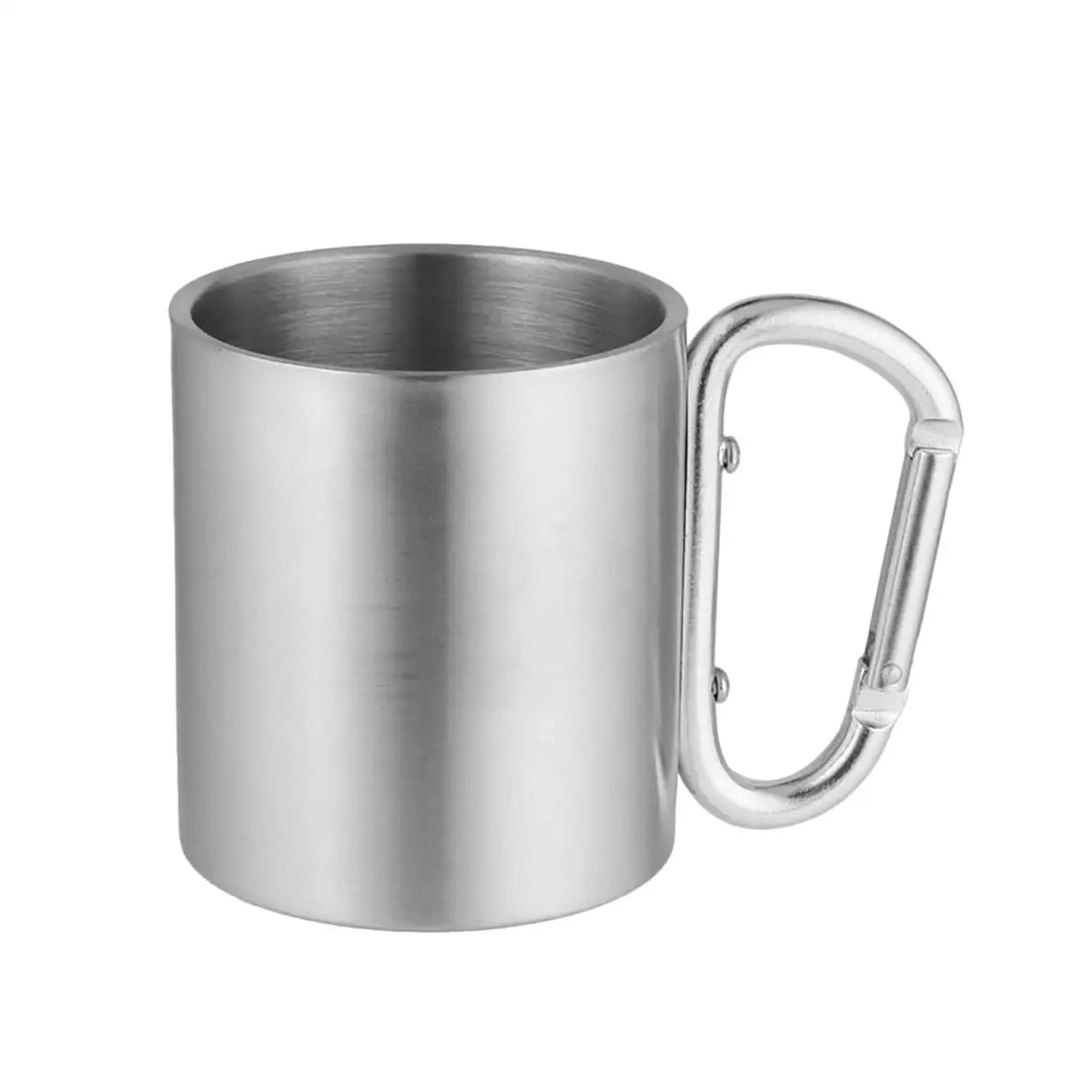 Insulated Stainless Steel Camping Coffee Mug Portable Hiking and Backpacking Camping Cup with Handle Color 3 Style