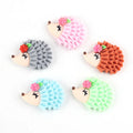 Resin Hedgehog Flat Back Resin Charms Cabochon for Slime Filler Kid DIY Mobile Phone Hairclip Keychain Decoration Craft