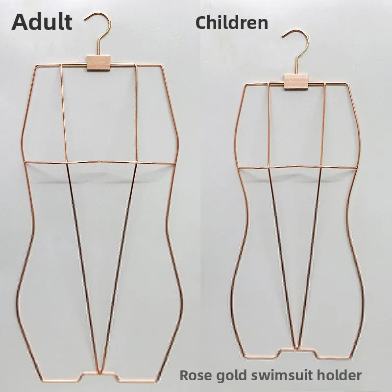 Factory Direct 304 Stainless Steel Single-Tier Swimwear Intimates Rack Living Room Suitable Metal Store Display Rack for
