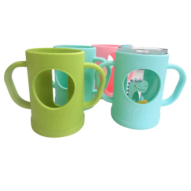 Custom Silicone Coffee Cup Sleeve Silicone Sleeve Glass Water Bottle Accessories