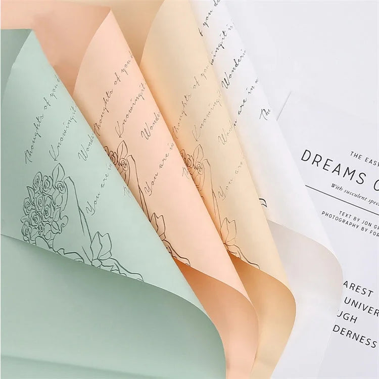 Biodegradable Customized Pattern Tissue Wrapping Paper Packaging Eco-friendly Colored Printed Tissue Paper