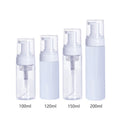 Mousse Foaming Bottle 100ml 120ml 150ml 200ml White Ivory clear Foam Pump Bottles Foam Cleanser Empty PET Bottle