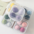 4pcs Makeup Sponge Powder Puff Dry and Wet Combined Beauty Cosmetic Ball Foundation Powder Puff Bevel Cut Make up Sponge Tools