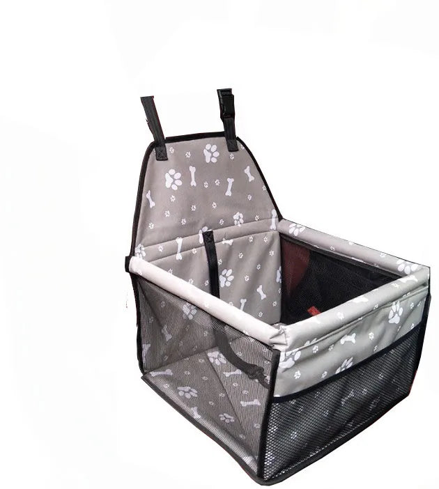 Portable Foldable Pet Dog Car Seat Carrier Bag Nylon Frame with Seat Belt