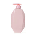 Luxury Plastic Lotion Bottle for Shampoo  450ml pink Shampoo Bottle with  Pump Cosmetic Packaging