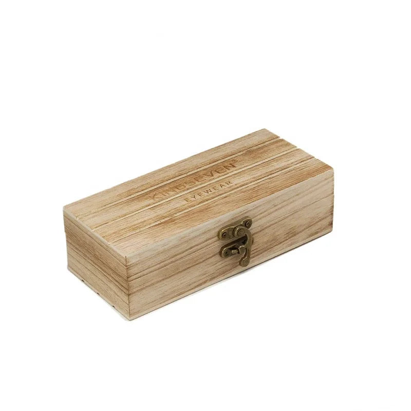 KINGSEVEN 2024 Glasses Men Box Custom Logo Wooden Case Wholesale/Drop Shipping Glasses Women Leather Sun Glasses for Men Case 2