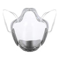 Super Clear Transparent PC Party Mask Anti-Splash Isolation Protective Lip Mask for Christmas Occasions