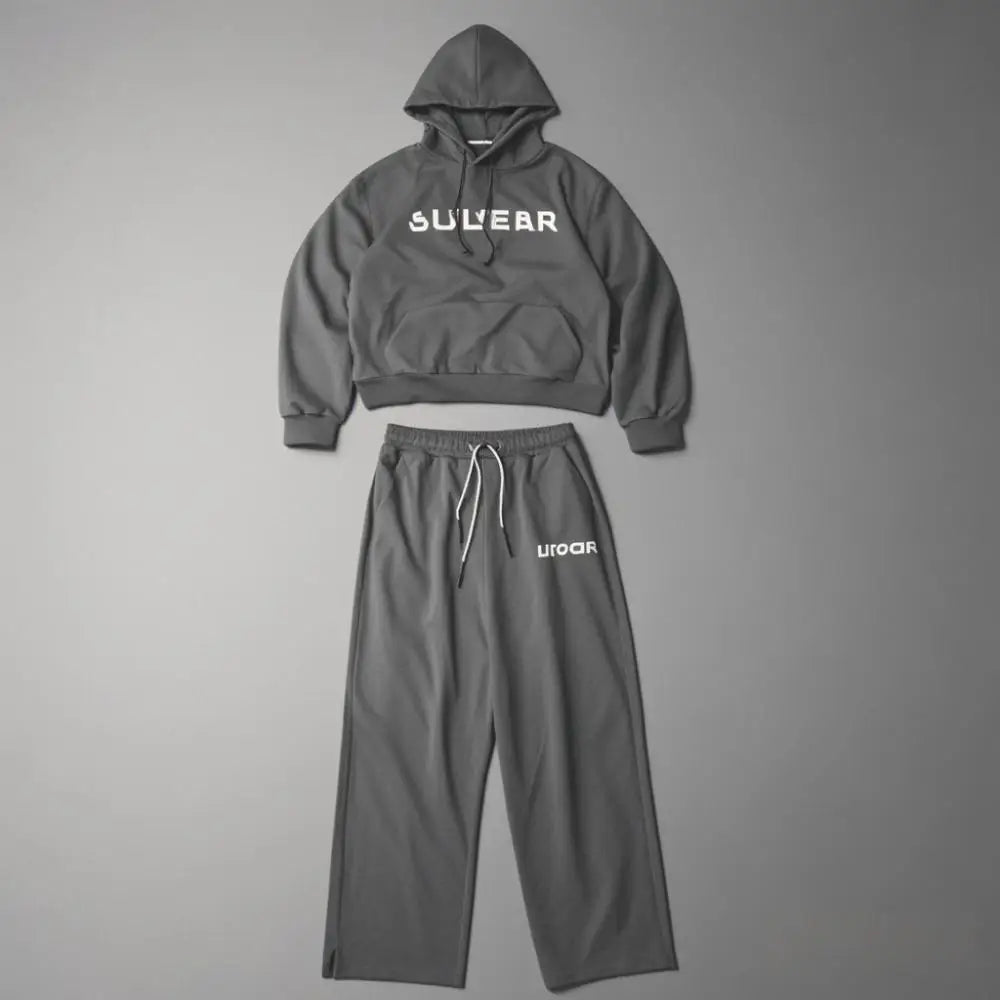 Men Clothes Manufacturer Puff Print Oversized Custom Hoodie and Sweatpants Jogger Sweat Pants Set Unisex Men'S Baggy Tracksuit