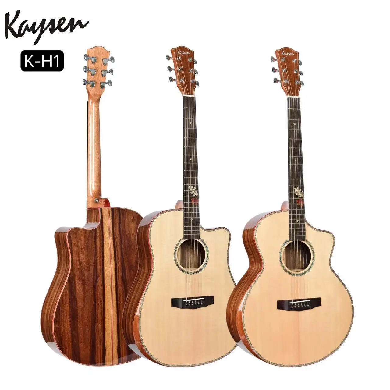 High-end Solid Spruce Top Santos Back&side Glossy 41 Inch Acoustic Guitar with Armrest