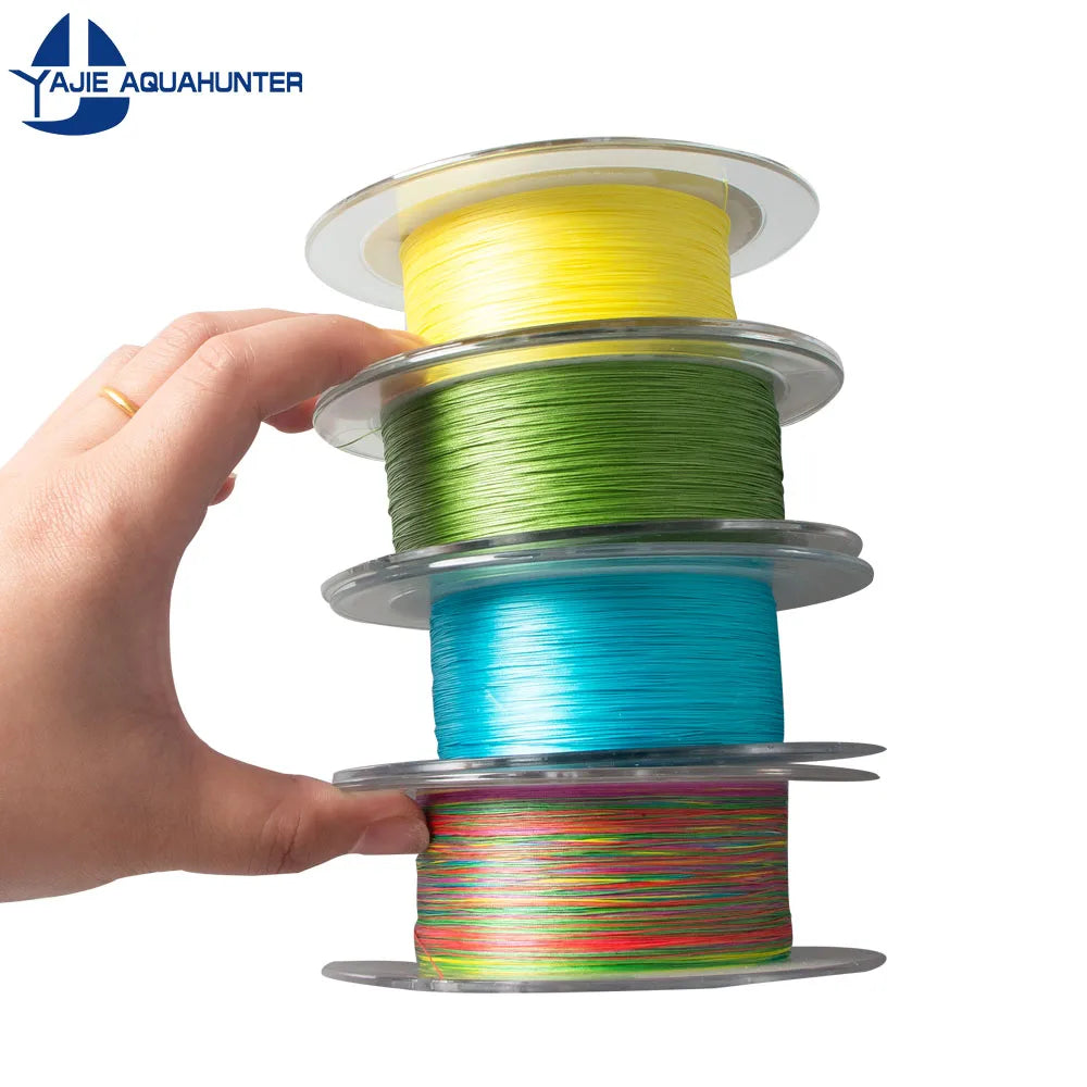 Multiple Colour Strong Multifilament 12 Strands  Braided Fishing Line 300M