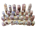Wholesale Natural Quartz Crystal Tower Rose Pink Amethyst Druzy Point