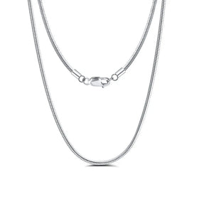 1mm Snake Chain 925 Sterling Silver Chains 40+5cm 45+5cm Length Wholesale Silver Chains Necklace