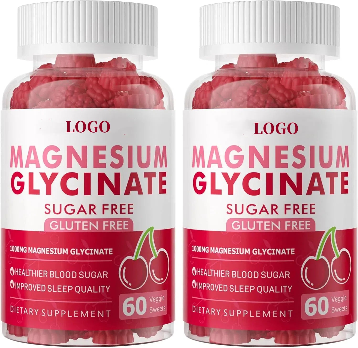 OEM/ODM Magnesium Glycinate Gummies Sugar Free Potassium Supplement Vitamin for Calm Mood Sleep Support Not for Pregnant Women