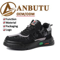 Fashion Antistatic Protection Wear Resistant Shock Absorption Soft Safety Shoes