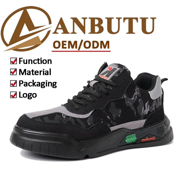 Fashion Antistatic Protection Wear Resistant Shock Absorption Soft Safety Shoes