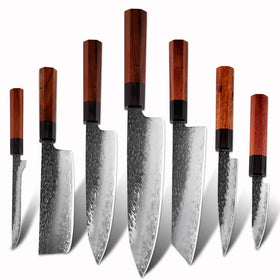 XITUO Kitchen Chef Knife Three-layer Steel Handmade Forged Sharp Cleaver Kiritsuke Boning Santoku Paring Knives Cooking Tools