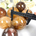 Natural  Nice Yellow Fire Quartz Sphere Golden Healer Sphere Crystal Ball  for Healing _XCG