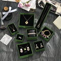 Paper Jewelry Packaging Dark Green Gift Box Drawer Boxes