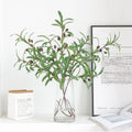 Artificial Olive Branches Plants Greenery Stems for  Indoor Outdoor Wedding Home Decoration
