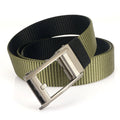 TUSHI Custom Logo Luxury Business Cowboy Belt Men's Outdoor Nylon Fabric Adjustable Metal Automatic Buckle Model 3.4-159 Direct
