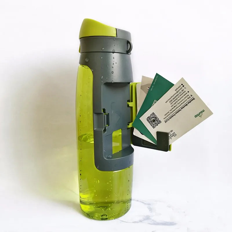 Manufacture Hot Selling 2026 Shaker Bottle Plastic Portable Wallet Water Bottle with Card Holder
