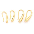 Fashion 18k Gold Stainless Steel French Drop Irregularity Crescent Earrings Hook for Jewelry Accessories
