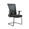 Wholesale Cheap Modern Mesh Office Visitor Chair Mid Back Mesh Fabric Chair No Wheel Training Chair