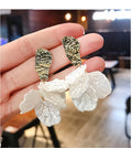 Shell Texture Flower Earrings Fashionable Temperament Earrings Jewelry Wholesale