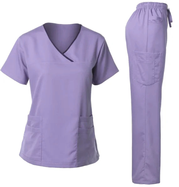Factory Wholesale Elasticity Cotton Polyester Body Nurse Medical Uniform for Women Men Scrubs Suit Spa Club