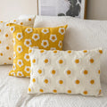 Modern Contracted Lovely Wind Three-dimensional Feeling Small Daisy Flower Cotton Hold Pillowcase