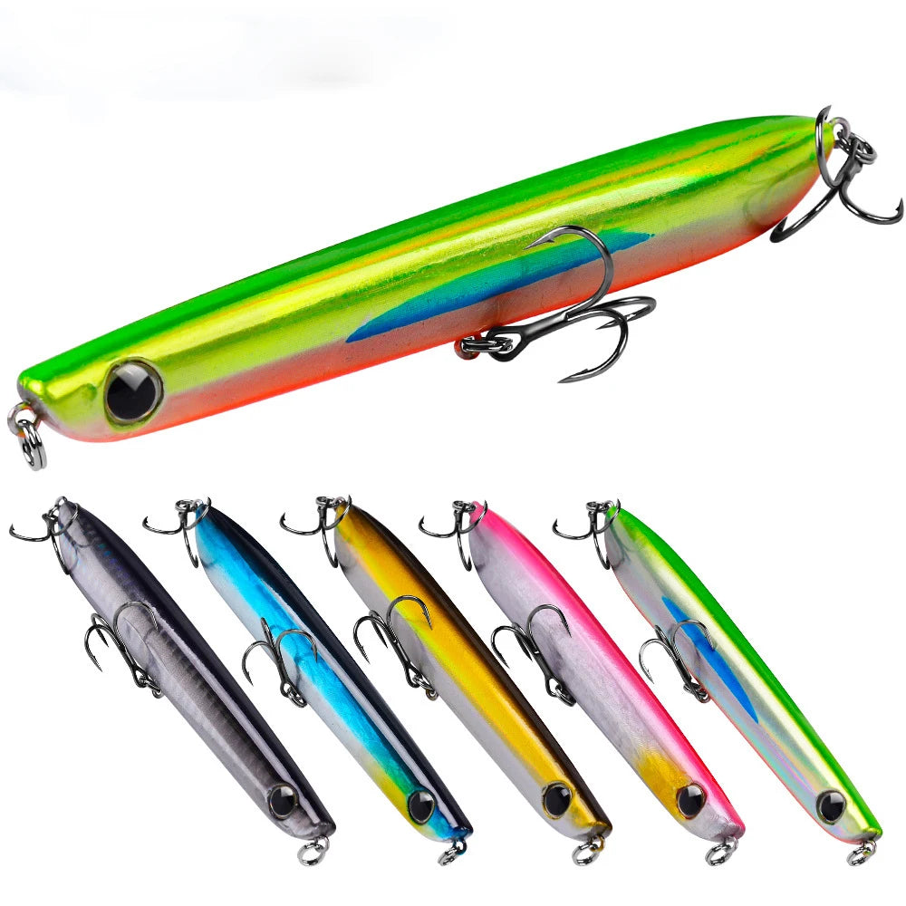 13cm/16g Topwater Popper Surface Popping Lures Sea Handmade Fishing Baits