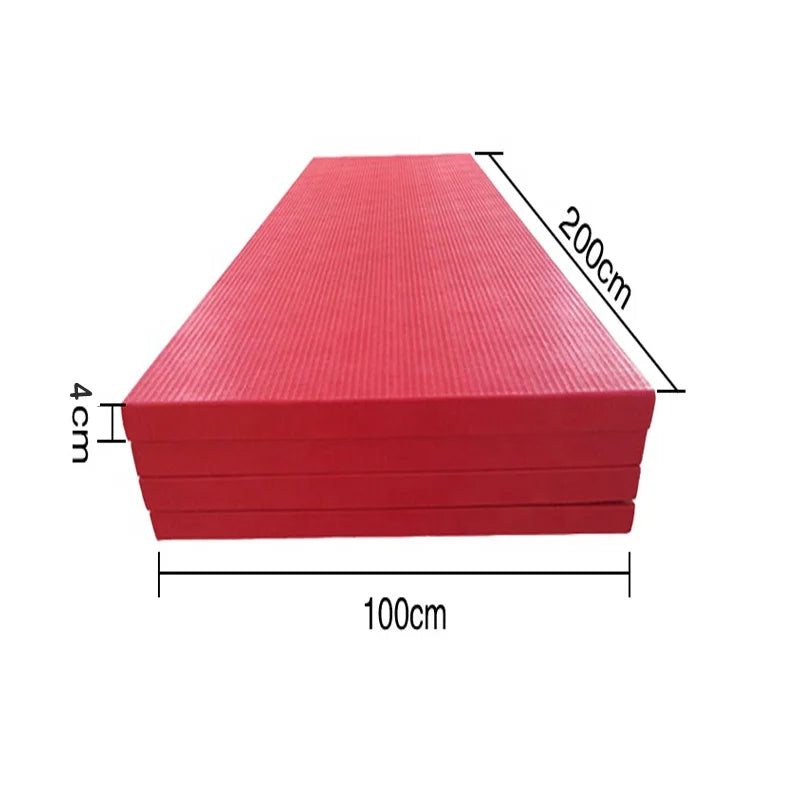 High Density Standard Competition IJF Wrestling Training Judo MattPU PE Foam Tatami Mats 4cm Anti-Slip Bottom Customizable