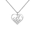New Product Ideas Valentine's Day Gift Stainless Steel Necklace love Heart Hollow Pendant Couple Necklace