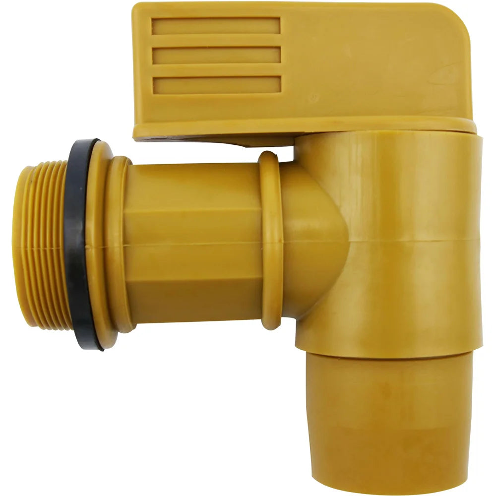 Plastic Tap 55 Gallon Lever Type Drum Faucet 2" Polyethylene Barrel Tap With EPDM Gaskets Ball Valve