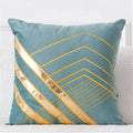 Wholesale Gold Foil Prin Throw Pillow Covers Home Decorative Sofa 45*45 Thick Velvet Cushion Cover//