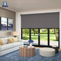 Motorized Indoor Roller Blinds Smart Wifi Control Indoor Blinds All Blackout Living Room Blind