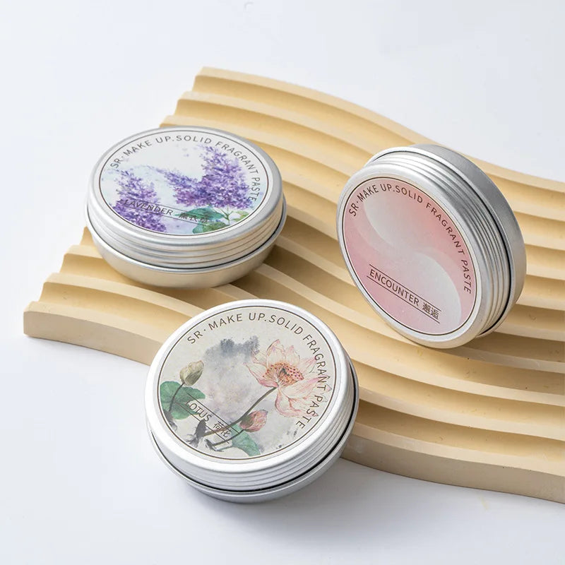 Portable Long-Lasting Fragrance Perfume Body Balm Multi-scents Solid Perfume Balm Cream for Beauty