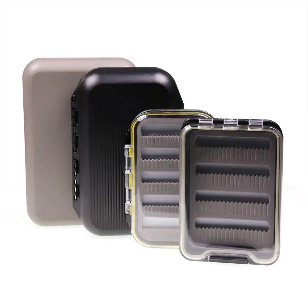 Waterproof Plastic Fishing Tackle Boxes for Trout Salmon Nymph Streamer Flies Fly Hook Accessory for River Fishing