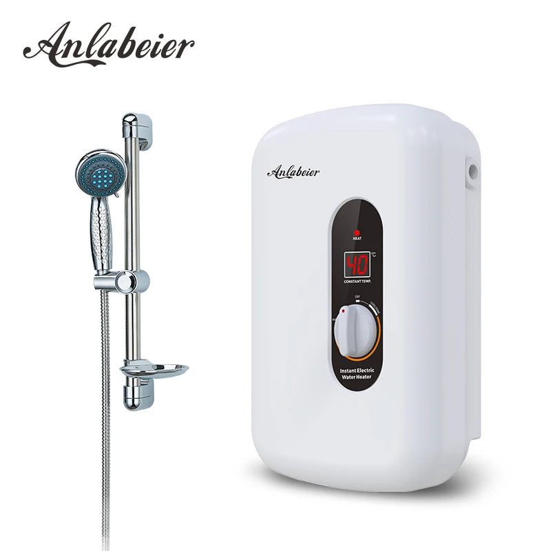 Ghana Hot Instant Water Wall Mount 6600W IPX4 Electric LED Display Water Heater for Africa Sale