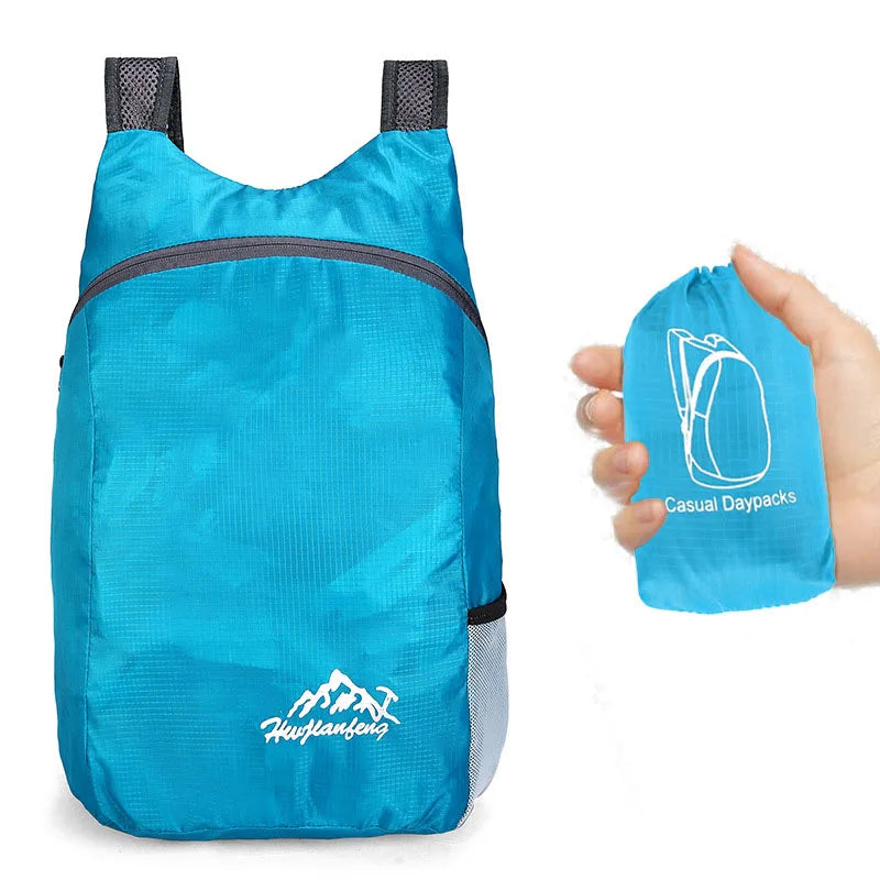 Waterproof Foldable Light Weight Custom Logo 20l Outdoor Travel Sports Hiking Day Training Backpack