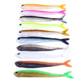 10pcs/lot Soft Bait 8.5cm 2.6g Soft Sea Eel Top Quality False Bait Paddle Tail Sand Eel Fishing Tackle Pesca