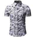 Wholesale Anti-Wrinkle Digital Printed Cotton Stylish Casual Beach Floral Shirt Men Aloha Hawaiian Shirts